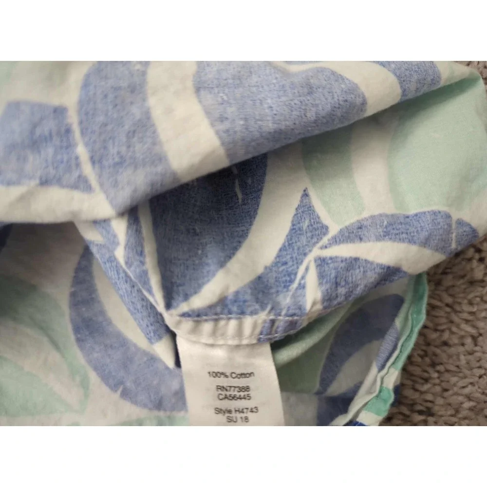 J Crew‎ Button Up Shirt Mens Large Beach Ball Short Sleeve Summer Casual